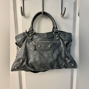 Balenciaga Giant 12 City bag in grey with silver hardware